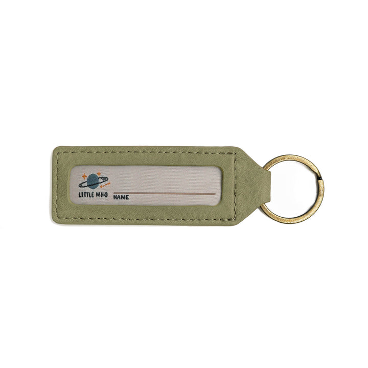 Olive green name tag